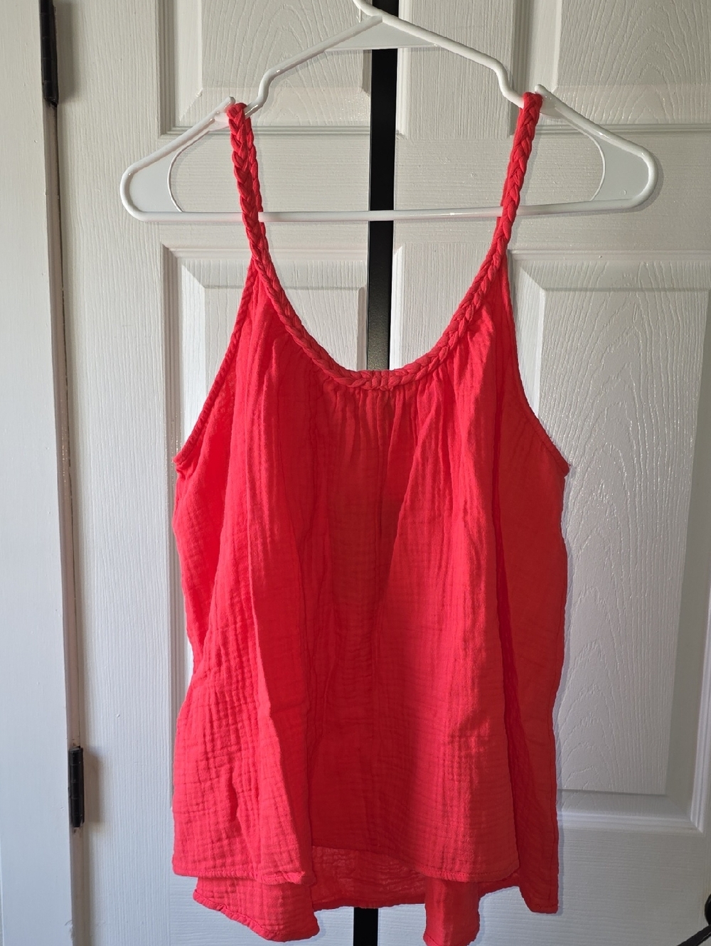 Universal Thread Coral Braided Strap Flowy Tank Top Size Large - Picture 4 of 4